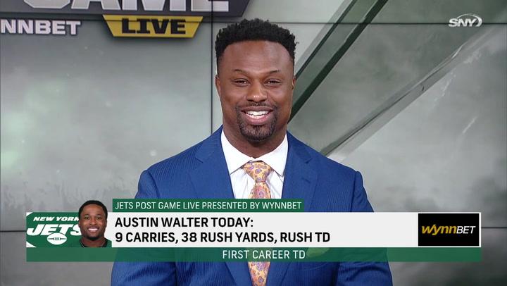 Former Jets discuss RB Austin Walter's debut performance in win over Texans | Jets Post Game Live