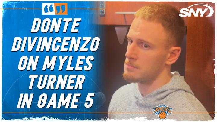 Donte DiVincenzo explains altercation with Myles Turner during Knicks' Game 5 win