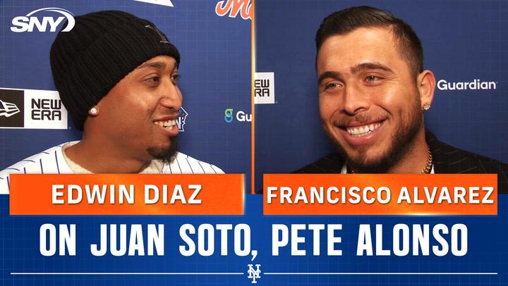 Francisco Alvarez says he watches 'Peaky Blinders' to learn English, Edwin Diaz on Pete Alonso and A.J. Minter