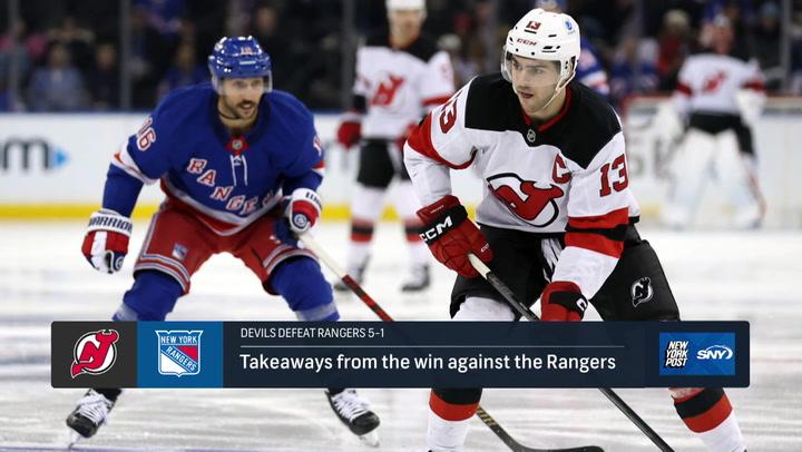 Devils beat Rangers 5-1 at MSG. Alex Chavenuncy recaps the decisive victory in New York.