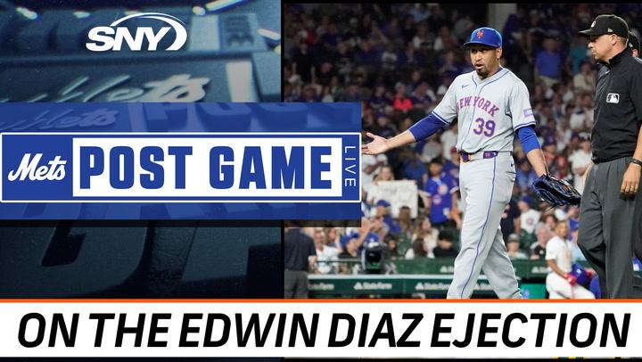 Reacting to Mets closer Edwin Diaz's ejection and automatic ten-game suspension