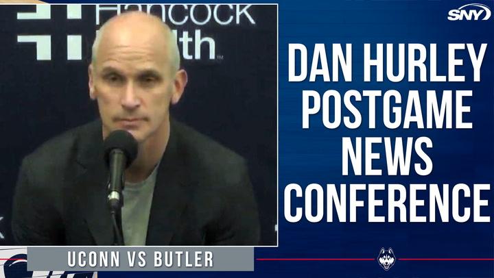 Dan Hurley discusses UConn's win over Butler, addressing criticism after tough season start.