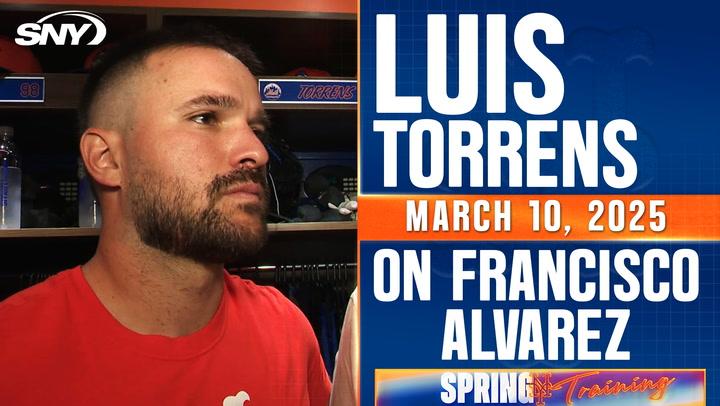 Luis Torrens says replacing Francisco Alvarez as Mets' starting catcher is a 'huge responsibility'