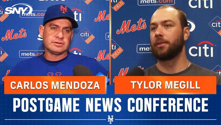 Carlos Mendoza and Tylor Megill on Mets win over Blue Jays: 'We found a way to get one'