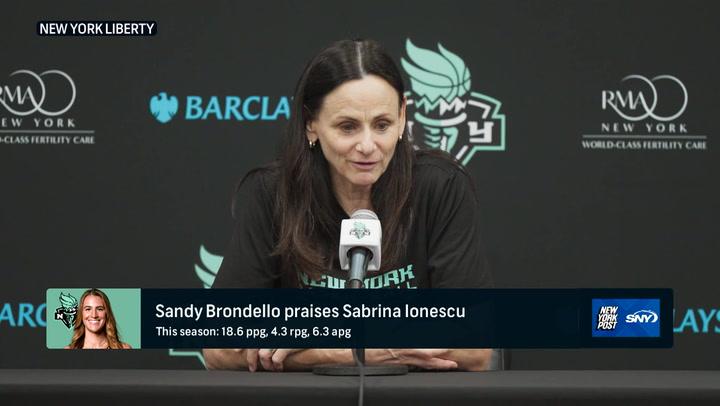 Sandy Brondello talks about Sabrina Ionescu and the Pride game for the Liberty