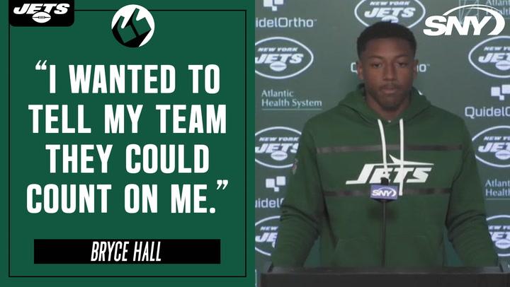 Bryce Hall discusses game-sealing touchdown in Jets win over Broncos