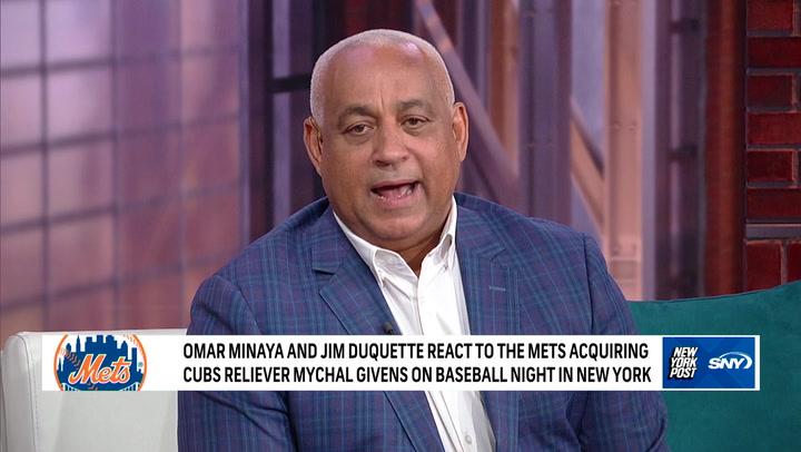 SNY's Omar Minaya and Jim Duquette talk about the Mets acquiring reliever Mychal Givens