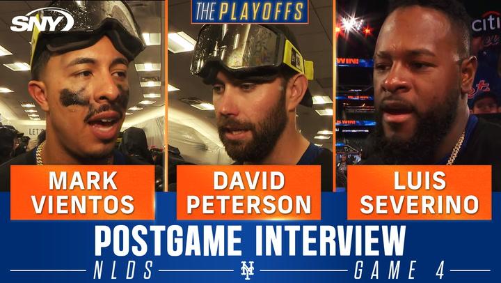 Mark Vientos, David Peterson, Luis Severino talk Mets confidence and NLDS triumph