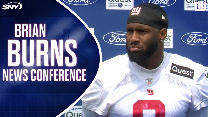 Brian Burns on friendly competition at Giants training camp