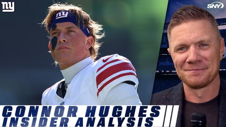 Connor Hughes insider analysis on Giants with player featured on left