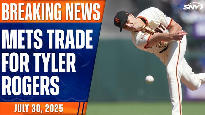 Tyler Rogers traded to Mets for Blade Tidwell, Jose Butto, and Drew Gilbert