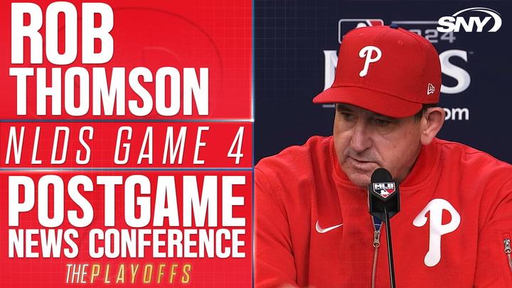 Phillies manager Rob Thomson credits Mets after NLDS defeat: 'They never give up'