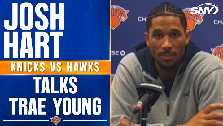 Josh Hart discusses team feelings 25 games in and reacts to Trae Young's dice roll in NYC.