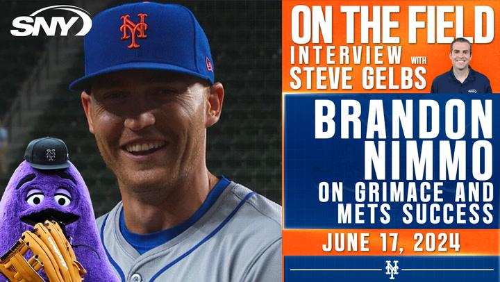 Brandon Nimmo on how much credit Grimace gets for the Mets' recent run and offensive explosion