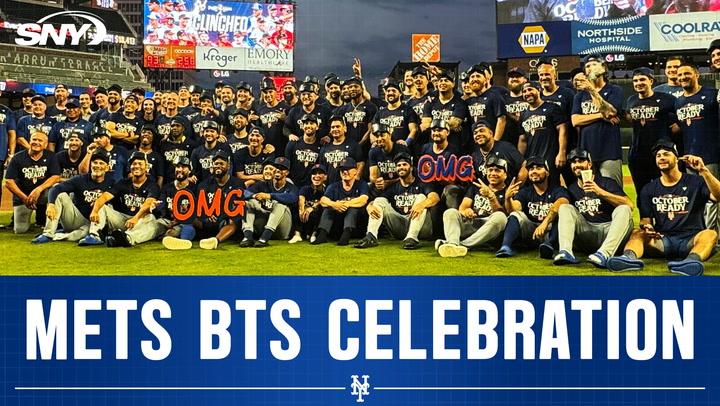 Go behind the scenes as the Mets celebrate making the 2024 MLB playoffs