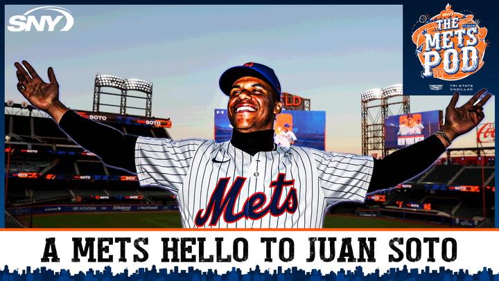 Juan Soto joyfully greets Mets fans at Citi Field, marking a new era for the franchise.