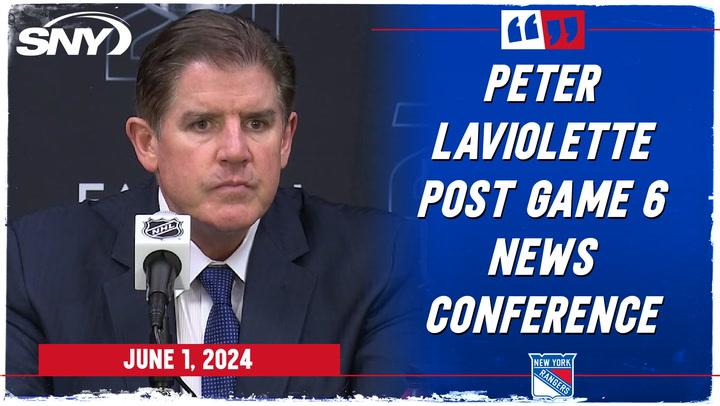 Peter Laviolette on 'disappointment' of Rangers Game 6 loss to Panthers ending their season