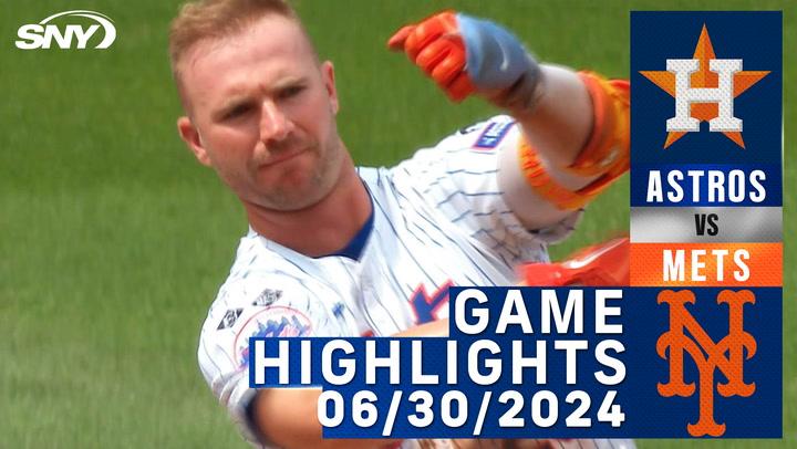 Mets vs Astros (6/30/2024) | NY Mets Highlights