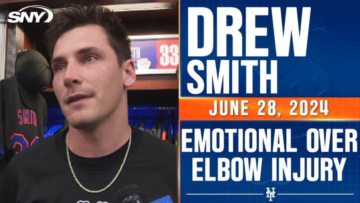 Drew Smith emotional about potentially needing Tommy John in year before free agency, reflects on time with the Mets