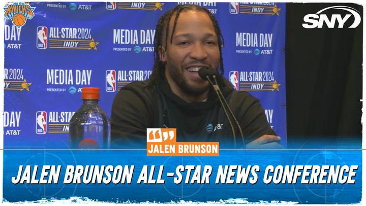 Knicks guard Jalen Brunson on first All-Star experience, playing AAU ball in Indiana, being a New York Knick