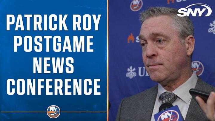 Patrick Roy discusses Islanders' improved power-play after 4-2 victory against Ottawa.