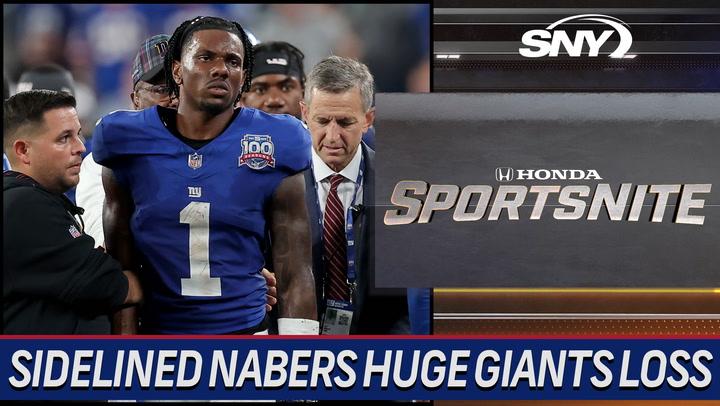 SNY SportsNite: Giants' Nabers sidelined; offense faces uphill task in Seattle, says Hughes.