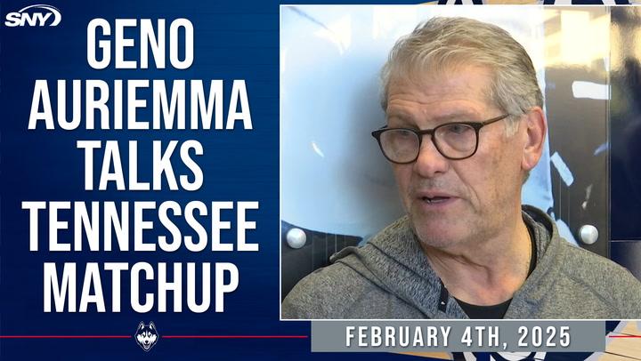 Geno Auriemma discusses UConn-Tennessee rivalry before Thursday's matchup, Feb 4, 2025.