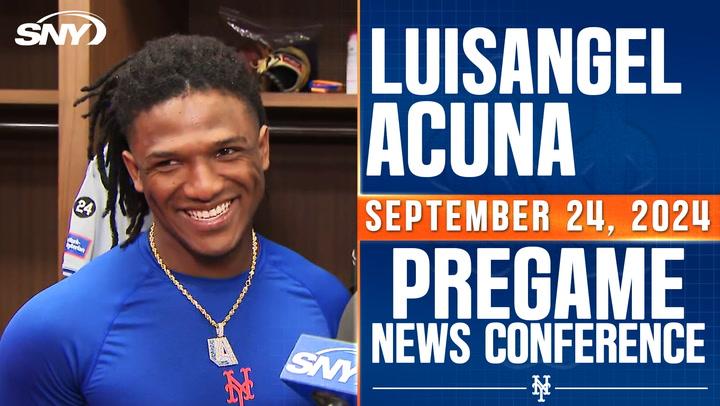 Mets rookie Luisangel Acuna on swapping jerseys with brother Ronald