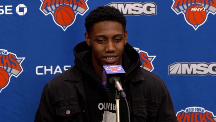 Knicks vs Spurs: RJ Barrett on big game in 111-96 win| Knicks Post Game