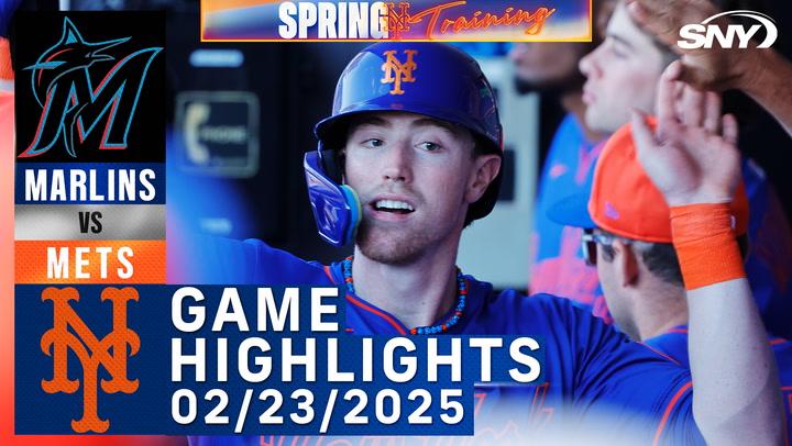 Mets vs Marlins (2/23/25) | Mets Highlights