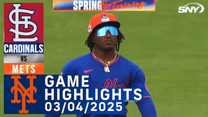 Mets vs Cardinals (3/4/25) | Tylor Megill, Brett Baty | Mets Highlights