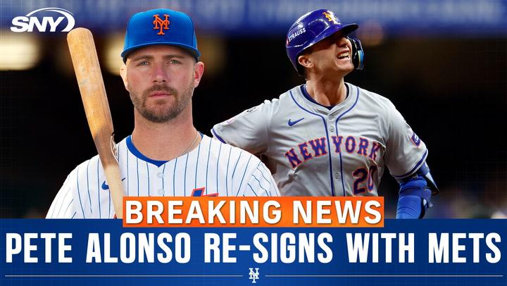 Pete Alonso re-signs with Mets on a two-year, $54 million deal