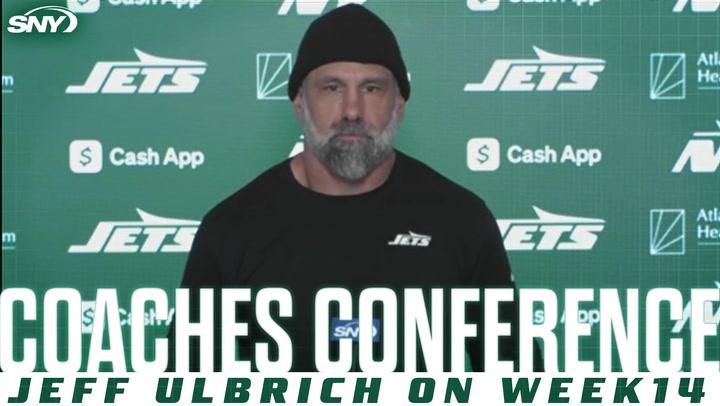 Jets' interim coach Jeff Ulbrich on week 14's offensive issues, playoff miss, and injuries.