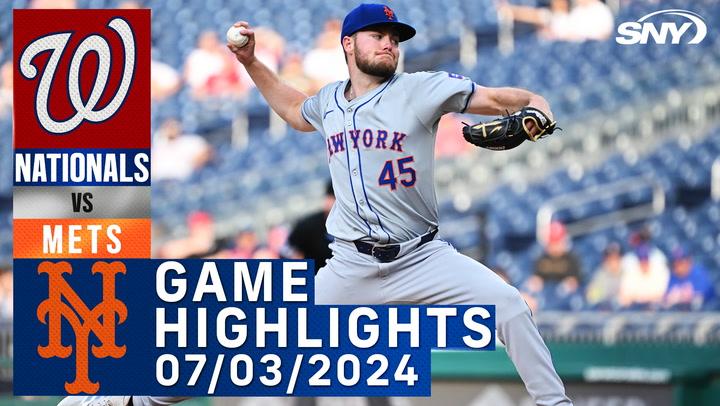 Mets vs Nationals (7/03/2024) | NY Mets Highlights