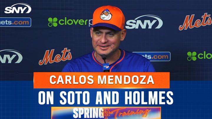 Carlos Mendoza talks Juan Soto HR, Clay Holmes' performance in Mets win