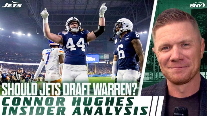 Connor Hughes discusses Jets' interest in TE Tyler Warren for the NFL Draft, considering pick No. 7.