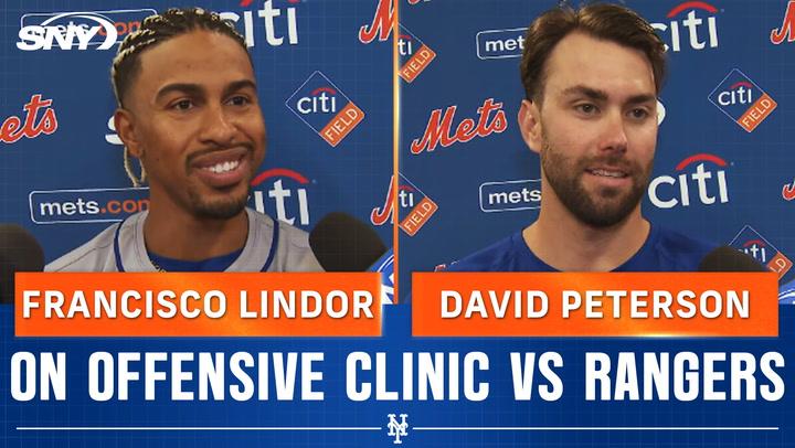 Francisco Lindor on 'contagious' hitting, David Peterson on positive mood in Mets' clubhouse