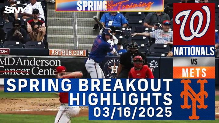 Mets vs Nationals (3/16/25) | Spring Breakout game | Mets Minor League Highlights