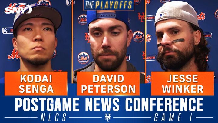 Kodai Senga, David Peterson and Jesse Winker lament a forgettable Mets loss in Game 1 of NLCS