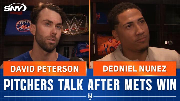 David Peterson and Dedniel Nunez talk clutch appearances on the mound in Mets 6-3 win in Washington