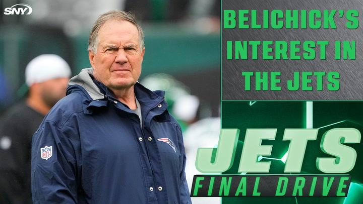 Belichick's rumored interest in Jets head coach role discussed on Jets Final Drive by SNY team.