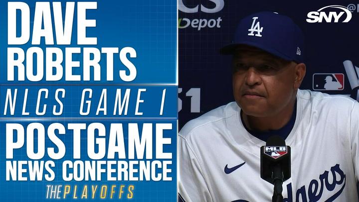 Dodgers manager Dave Roberts on the bullpen game against the Mets in Game 2 of the NLCS