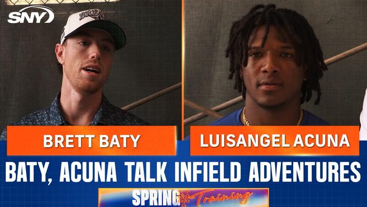 Brett Baty, Luisangel Acuña on action at new infield positions for the Mets in spring training