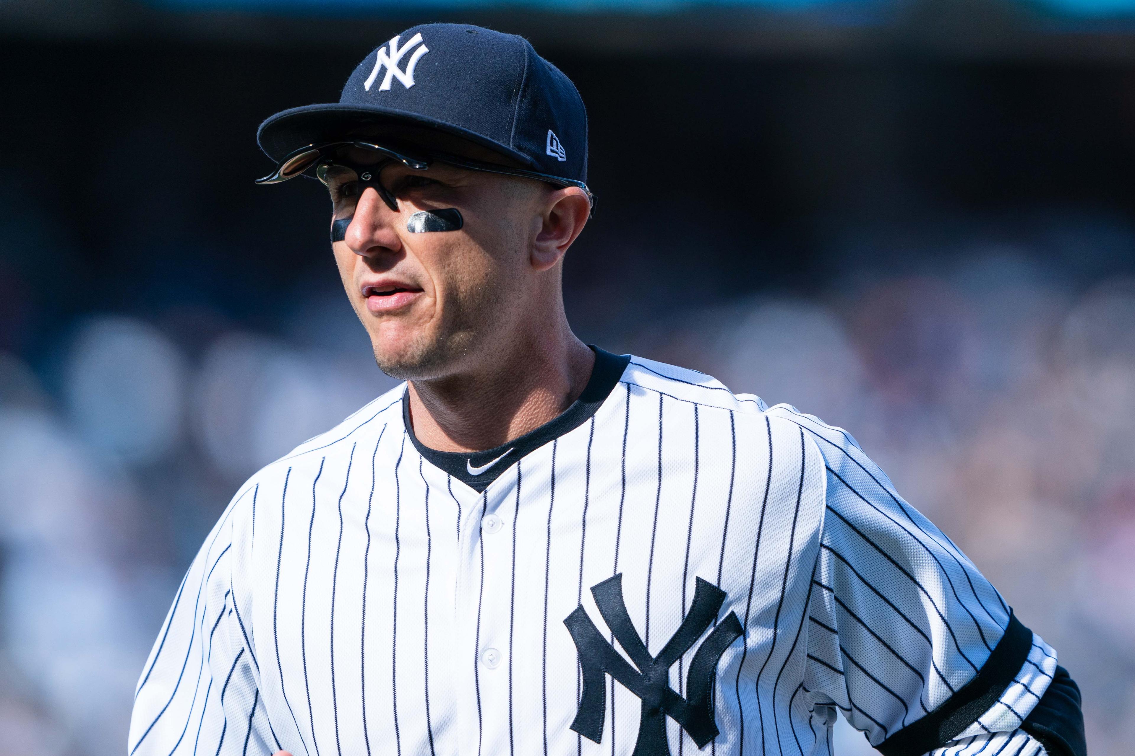 New York Yankees player Tory Tulowitzki running in from the field during the eighth inning against the Baltimore Orioles at Yankee Stadium. / Gregory Fisher/USA TODAY Sports