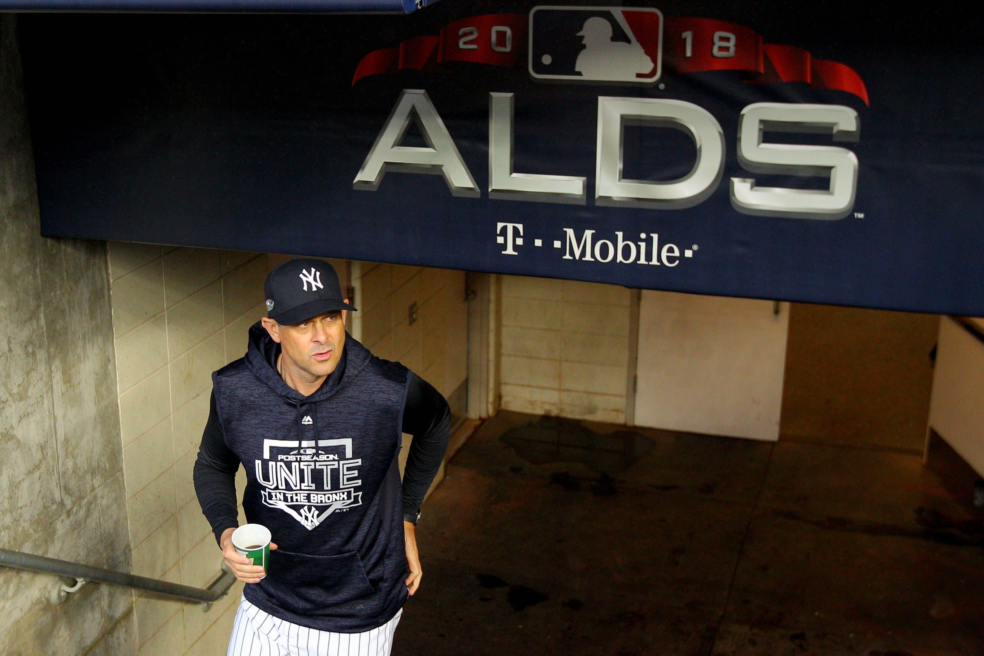 Aaron Boone (17) Mandatory Credit: Brad Penner-USA TODAY Sports / Brad Penner