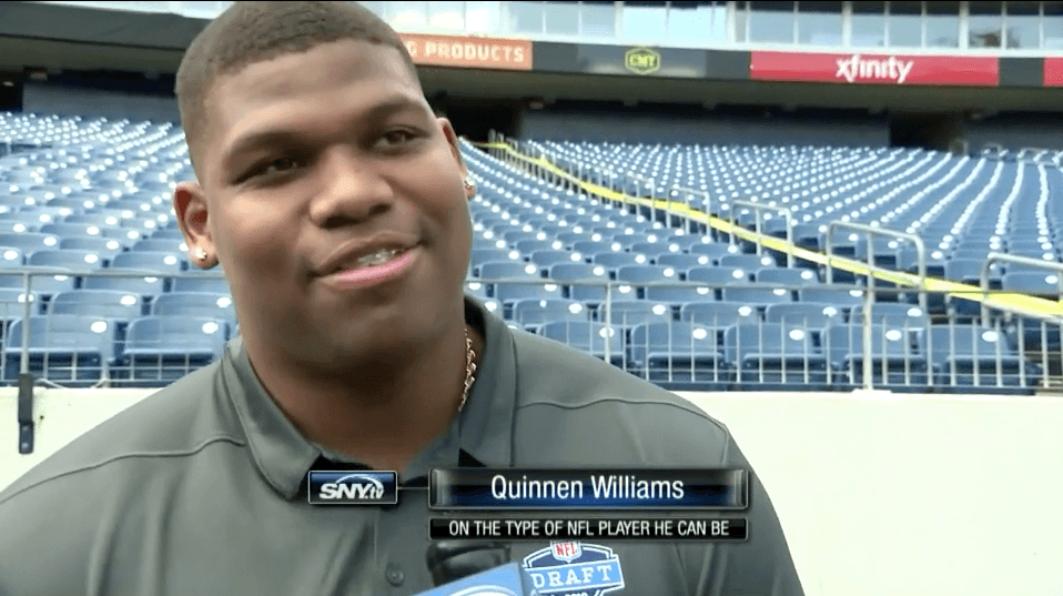 WATCH: Top NFL Draft prospect Quinnen Williams talks Jets in Nashville