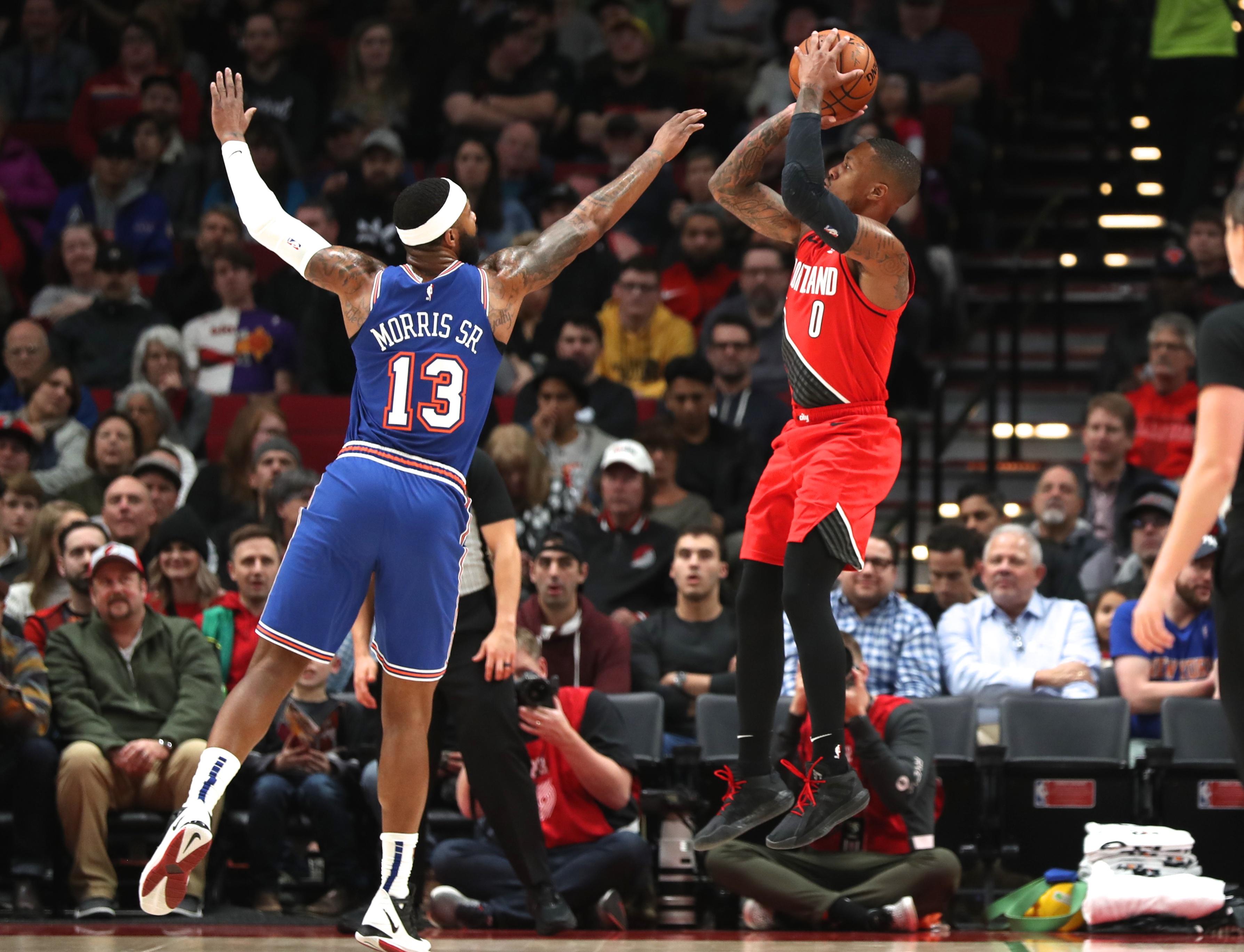 Knicks Takeaways from Tuesday's 115-87 loss to Blazers, including Damian Lillard's eight three-pointers