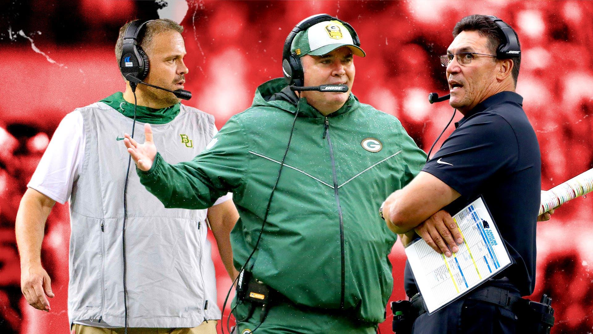 Matt Rhule, Mike McCarthy and Ron Rivera / Treated Image by SNY