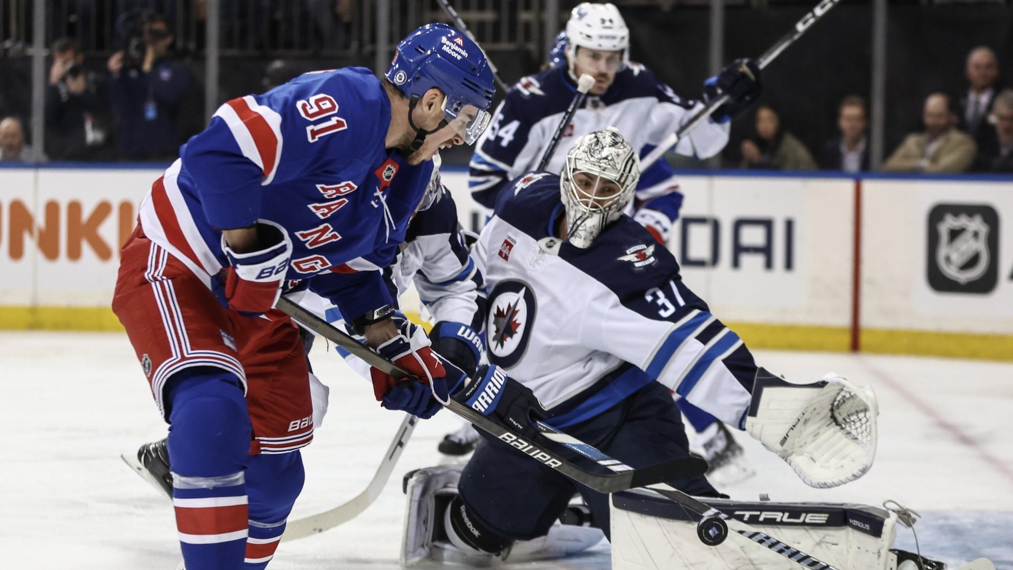 Rangers allow NHL-best Jets to pull away late in 6-3 loss