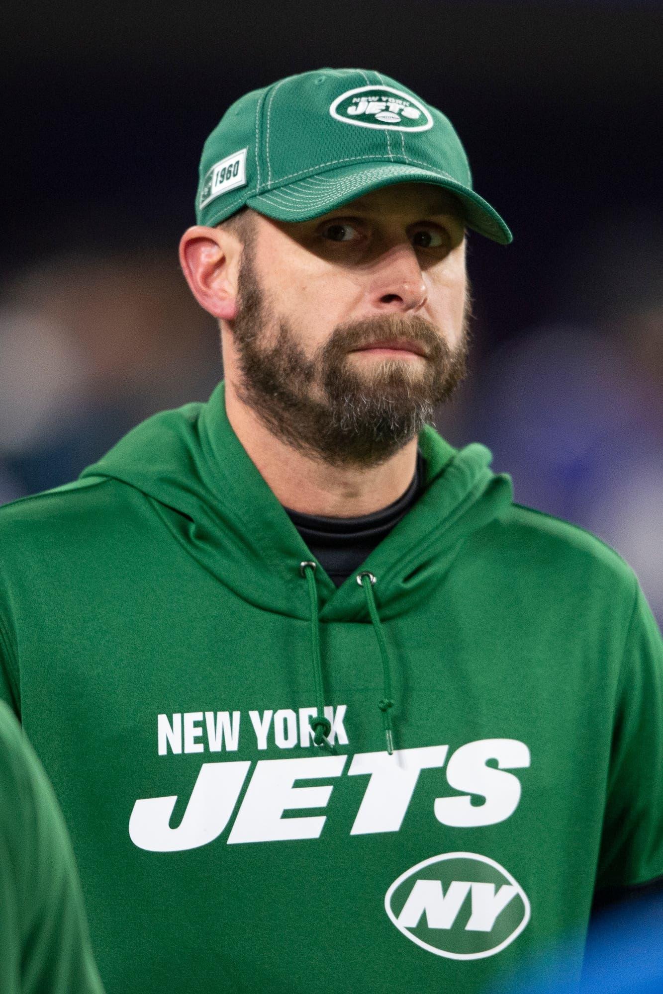 Dec 12, 2019; Baltimore, MD, USA; New York Jets head coach Adam Gase walks onto the field before the game against the Baltimore Ravens at M&T Bank Stadium. Mandatory Credit: Tommy Gilligan-USA TODAY Sports / Tommy Gilligan